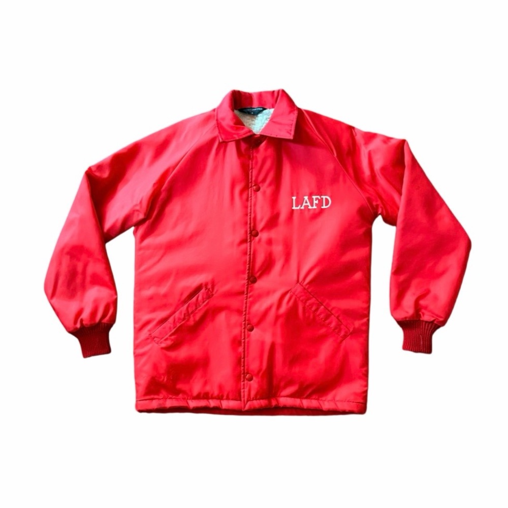 Vintage 90s LAFD Coach Jacket - Size S